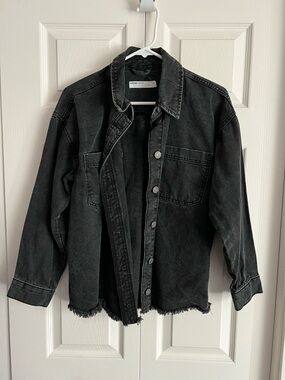 Garage Washed Black Denim Jacket